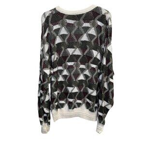 Vintage Jantzen Men's Geometric Pattern Sweater Made in USA Size Large